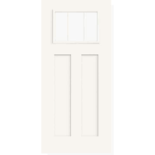 White Fiberglass Front Door Slab