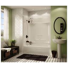 Left Hand Drain White Soaking Tub