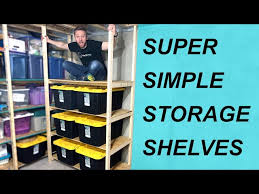 Build Simple Basement Storage Shelves