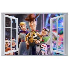 Toy Story Theme 3d Window Effect Wall