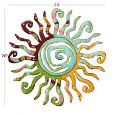 Sun Wall Decor With Abstract Patterns