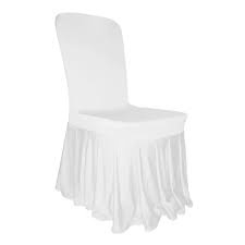 Buy White Chair Cover Skirt Style Cover