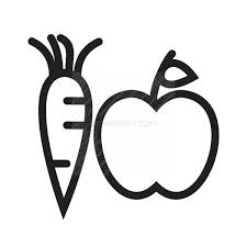 Fruits Vegetables Line Icon Iconbunny