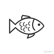 Fish Icon Template Color Editable Fish