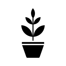 Potted Plant Icon Vector Art Icons