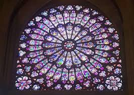 Famed Rose Window In Paris France