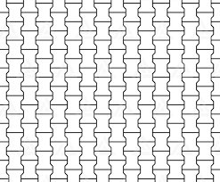 Interlocking Paving Stone Pattern Svg