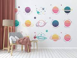 Icon Planets Wallpaper Wall Mural Home