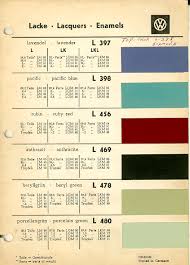 Volkswagen Paint Chips And Mixing Formulas