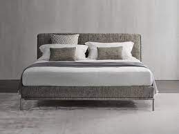 Icon Upholstered Fabric Double Bed With