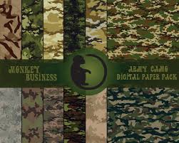 Camo Digital Paper Pack Us Army