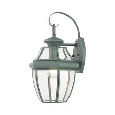 Light Verdigris Outdoor Wall Sconce