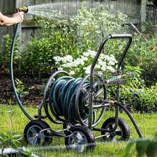 Backyard Expressions Commercial Hose Reel Cart