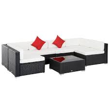 Outdoor Pe Wicker Patio Sofa Sets