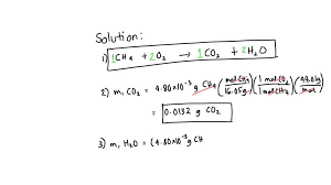 Coefficients In The Order Ch4 O2 Co2