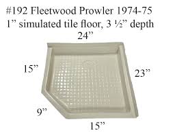 220 Transvan Rv Fiberglass Shower Pan