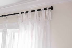 How To Make Curtains Tie Top Curtain