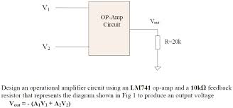 Solved Op Amp Circuit Vout R 20k V2