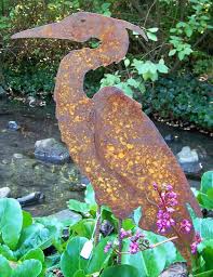 Heron Large Metal Silhouette For The