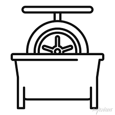 Tire Fitting Calibration Icon Outline