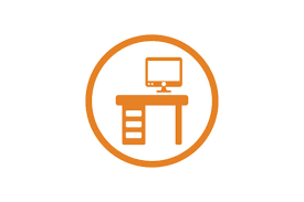 Desk Office Table Icon Graphic By