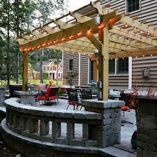 Backyard Pergola Paver Patio