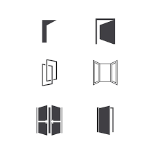 Door Icon In Trendy Flat Style