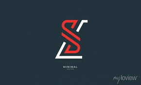 Alphabet Letter Icon Logo Sl Wall