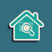 House Icon Isolated On Blue Background