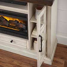 Cecily 72in Antique White Fireplace