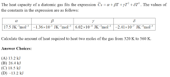 The Heat Capacity Of A Diatomic Gas
