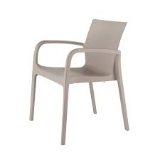 Alissa Stackable Patio Dining Arm Chair