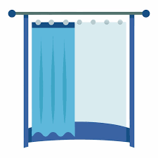 Vector Design Of Shower Curtain Stylish