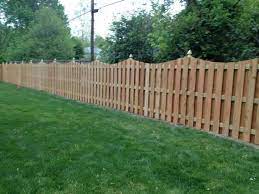 Concave Shadow Box Cedar Fence