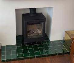 Glazed Tiled Fireplace Hearths