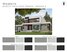Exterior Paint Color Palettes Modern