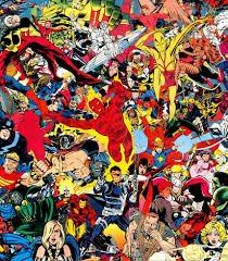 Marvel Superheros Comic Wall Art