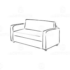 Sofa Outline Icon Couch Si By