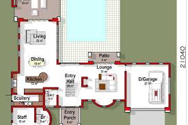 L Shaped House Design 3 Bedroom Floor