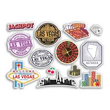 A5 Sticker Sheet Las Vegas Landmarks