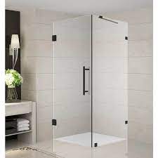 Frameless Corner Hinged Shower Door
