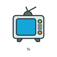 Tv Vector Fill Outline Icon Design