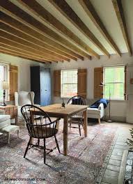 ceiling makeover exposed wood beams