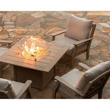 Polywood Square 42 Fire Pit Table