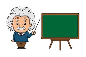 Albert Einstein Cartoon Character With
