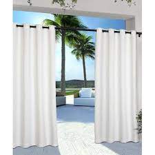 White Cabana Indoor Outdoor Curtain