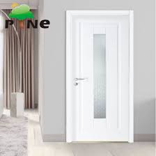 Timber Swing Door With Insert Frosted