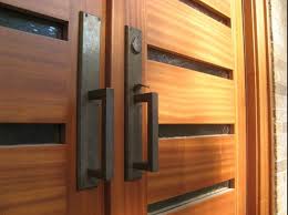 Sapele Entry Door With Glass Panels