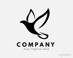 Simple Dove Bird Fly Ilration Logo