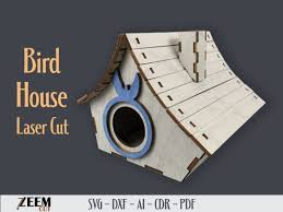 Bird House Laser Cut Svg Files Template